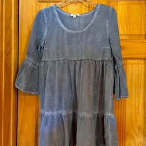 Women’s denim shirt.